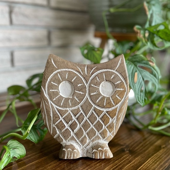 Twyla Owl Bird Figure Great For Gifts Farmhouse Decor Foreside Home And Garden - Picture 1 of 6